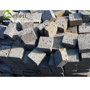 Factory Manufacture Natural Grey Basalt Cube Lava Stone
